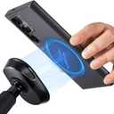 for Samsung Galaxy S Ultra Case Carbon Fiber,Fits MagSafe, Military-Grade Drop Cover,Sturdy Carbon Fiber for S Ultra Phone Case,6.8 Inch,Supports Wireless Charging, Black/Grey