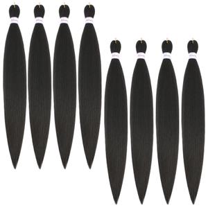 Alrence Pre Stretched Braiding Hair Long Braid 36 Inch 8 Packs Professional Braiding Hair Extensions Synthetic Crochet Twist Braids (36 Inch, 4#)