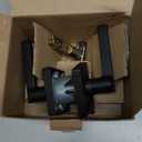 Schlage F10 LAT 622 COL Latitude Collins Passage Lever for Interior Hall and Closet, Matte Black