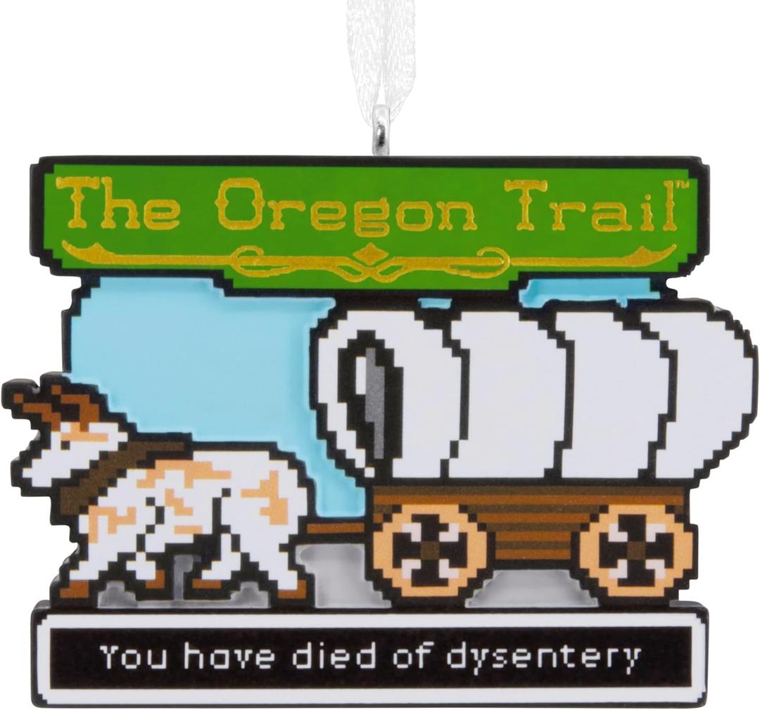 Hallmark The Oregon Trail Video Game Christmas Ornament, 1 Count
