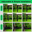 Tree Swing Hanging Straps Kit Holds 2200 lbs,5ft Extra Long Straps Strap with Safer Lock Snap Carabiner Hooks Perfect for Tree Swing & Hammocks, Carry Pouch Easy Fast Installation (5 ft)