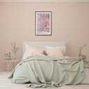 Vintage Inspired Blush Pink Poster Tokyo 1998 Infinity Net Canvas Wall Art Museed'Art Moderne De La Ville De Paris Prints Painting For Home Bedroom Dorm Wall Decor 12x16in Unframed