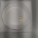 COLLECTIVE HOME - Ceramic Jewelry Tray, Decorative Trinket Dish for Rings Earrings Necklaces Bracelet Watch Keys, Birthday Mother's Day Christmas Gift for Women, 4.75", White Surface (D)