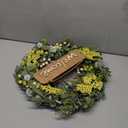 AMF0RESJ Green Eucalyptus Wreaths for Front Door Spring Summer Wreath with Eucalyptus Leaves,Olives Leaves,Mixed Berry for Indoor Outdoor Farmhouse Home Porch Wall Window Festival Wedding Decor