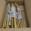 Vincidern 6.6 FT Wedding Arch Backdrop Stand for Parties, Balloon Arch Stand, Wedding Arches for Ceremony, Metal Arch Backdrop Stand for Bridal Baby Showers, Birthday Party Decoration Door Frame Gold