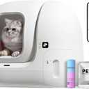 PETKIT PuraMax Self Cleaning Litter Box with N50 Odor Eliminator, xSecure Automatic Scooping, Large Space Cat Box with Waste Bags