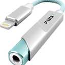 FiiO KA11 Lightning to 3.5mm Audio Adapter 32bit/384KHz, Lightning to 3.5mm USB Dongle HiFi DAC Amplifier for Android/iOS/Windows/Mac (Silver, LT)