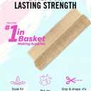 Glasaort 24" x 60" Natural Rattan Cane Webbing Roll, Cane Webbing, Rattan Fabric Roll, Chair Cane Webbing & Open Square Mesh Caning Material for DIY, Furniture Repair, Cabinets, Crafts