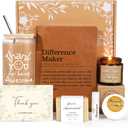 Thank You Gifts for Women, Teacher Appreciation Gifts, Employee Appreciation Gift for Coworkers Employees Teacher Nurse Secretary Mentor Leader with Difference Maker Journal