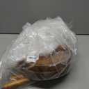 Pedestal Side Table, Acacia Drink Table with Weighted Base, Small Round Side Table for Small Spaces with 360 Rotating Phone Holder, Martini & Cocktail Pedestal End Table for Living Room, Home Office