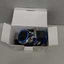 AILIHEN C8 Kids Headphones Wired, On-Ear Headphones with Microphone and Volume Control Foldable Corded Stereo 3.5mm Headset for School Teens Smartphones Chromebook Laptop Tablets Travel (Black Blue) (Medium)