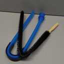 2 Pieces Dryer Vent Cleaner Kit Compatible with Most Vacuum Cleaner, Dryer Lint Brush and Vacuum Hose Attachment with Universal Connector, Quickly Lint Remover (Blue)