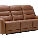 Sitswell Pearce Collection Recling Sofa Brown Leather 88"L x 36"D x 40"H