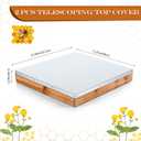 Colingmill 2 Pcs 5 Frame Telescoping Cover Bee Hive Cover for Metal Bee Hive Part Kit for Beekeepers