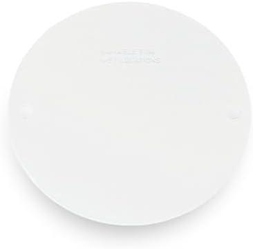 Sigma Electric 14241WH Round Blank Stamped Cover, White, 4 Pack
