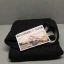 IOHOUZE Washable Area Rug 5x7 Non Slip Rubber Backed Rugs for Living Room, Dining Room Rugs Bedroom Rug, Woven Indoor Floor Carpet for Living Room Nursery, Black/Grey