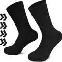 360 Cushioned Thermal Crew Socks Men Women, Thick &Warm Boot Sports Socks Hunting Sking Hiking Home Work Outdoor (L)