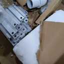 Metal LED Bunk Bed Twin Over Twin with 2 Storage Drawers, USB Charging Station, Industrial Bunkbeds Heavy Duty Bed with Safety Guardrail and Ladder, No Box Spring Needed, White