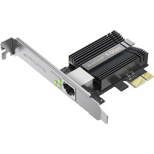 BrosTrend 5Gb PCIe Network Card, PCIe Ethernet Card with Extra Low-Profile, PCI Express Network Adapter for PC Windows 11/10 & Windows Server 2022 ONLY, PCI-e to 5 Gigabit NIC Lifetime Protection