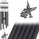 Hummingbird Wind Chimes for Outside,Sympathy Garden Decor Gifts for Women Mom and Grandma,Christmas Windchime in Loving Memory Outdoor Decoration for Yard, Patio, Porch, Lawn
