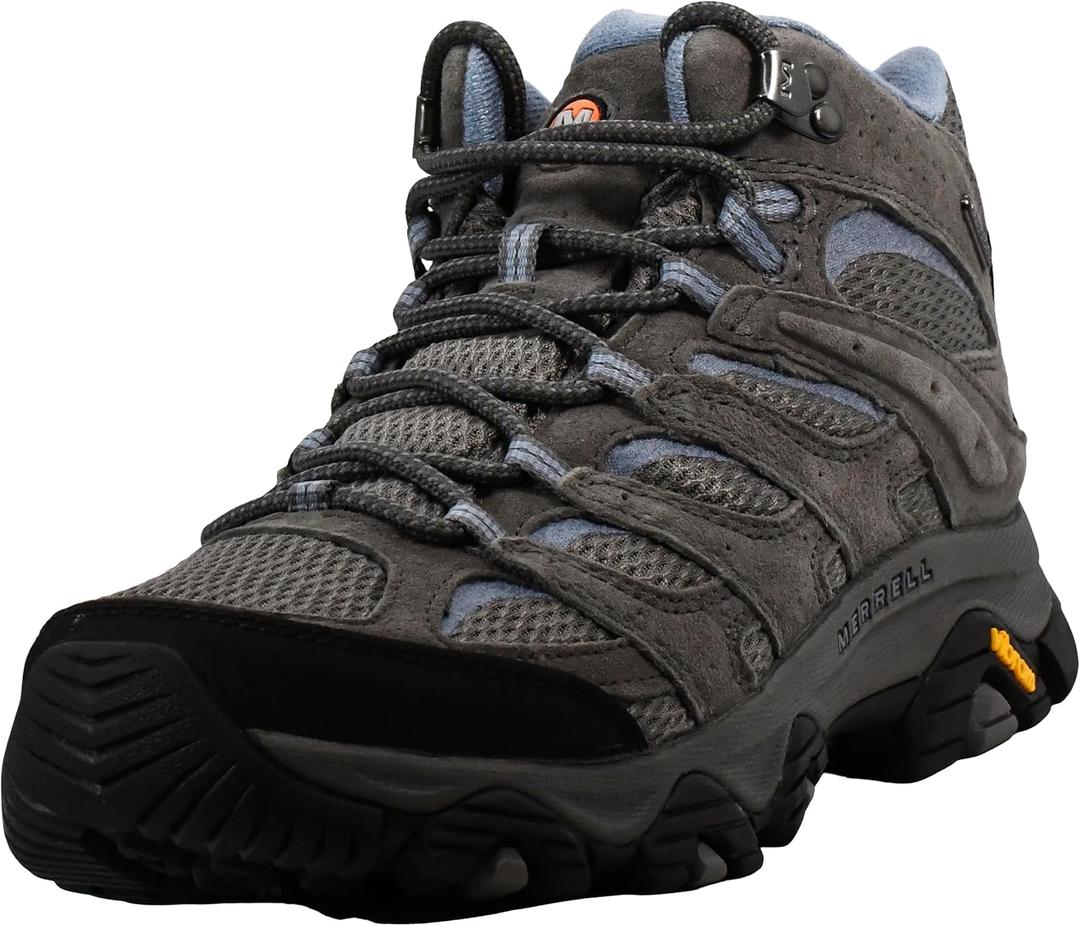 Merrell Women's Moab 3 Mid Waterproof Hiking Boot (8.5 Wide, Granite)