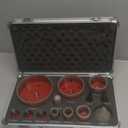 DAYDOOR Diamond Hole Saw Kit, 13-Piece Tile Hole Saw Kit 1/4" 5/16" 4/5" 1" 1-3/8" 2" 3" 4",Vacuum Brazed Core Drill Bits for Porcelain Tile, Granite, Marble, Stone(Red)