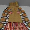 PUPTECK Dog Sweaters for Large Medium Small Dogs - Fall Classic Plaid Style Puppy Holiday Winter Coat Clothes Warm (L - Chest 28", Back 20", Cream)