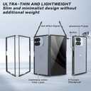 for Google Pixel 10 Pro Fold Bumper Case Compatible with Pixelsnap, Metal Aluminum Frameless Fast Heat Dissipation, 4 Corner Shockproof Protection Phone Cover Case for Pixel 10 Pro Fold (Black)