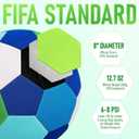 Indoor Soccer Ball Size 4 – Soft, Safe & Silent Inside Home Sport Toy Ball for Indoor and Yard Play – Colorful Birthday, Soccer Gift for Toddlers, Kids, Boys & Girls Ages 3-5, 5-8, 8-12