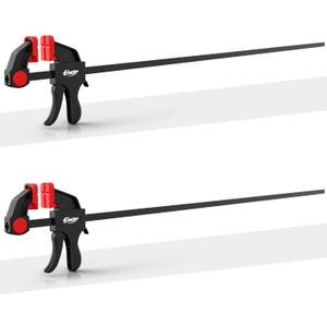 36" Bar Clamps for Woodworking 2-Pack, One-Handed Clamp/Spreader, Light-Duty Quick-Change F Clamp with 170 LBS Load Limit, Ideal for Woodworking/Carpentry/Home Improvement/DIY