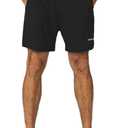 baleaf Men's 5" Running Athletic Shorts for Workout Gym Tennis Sports Lightweight Quick Dry with Zipper Pocket (M)