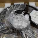 MeZeYo 20" Caged Farmhouse Flush Mount Ceiling Fan with Light and Remote Control Bladeless Low Profile Ceiling Fans with Lights Enclosed Vintage Fan 6 Speed Reversible for Kitchen, Bedroom