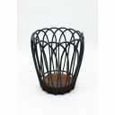 Multifunctional Coffee Pods Storage Basket with Wood Base Decorative Holder for Accessories