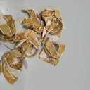 5/8" Velvet Ribbon Single Sided Craft Trim for Hair Bows Sewing Gift Wrapping and DIY Projects Soft Smooth Material (Antique Gold, 25 Yards)