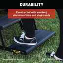 Lippert Components 353620 30" Single Treadlite Power RV Step with Switch and Harness , Black