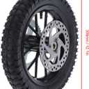 Acouto Rear Wheel 12.5x2.75in for Coolster 2 Stroke Mini Dirt Bike QG-50, Back Tire Rim Disc Brake Sprocket Bolts Assembly Replacement