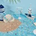 PH PandaHall 1400-1500pcs Tiny Sea Shells 7-12mm Tiny Crushed Shells Miniature Shell NO Hole Seashells Ocean Spiral Seashells for Resin Crafting Candle Home Party Wedding Fish Tank Vase Filler