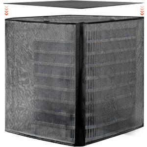 VEVOR AC Unit Covers for Outside, 36 x 36 x 40 Inches Breathable Mesh & Detachable Waterproof Top Air Conditioner Condenser HVAC Protector for All Seasons, Black