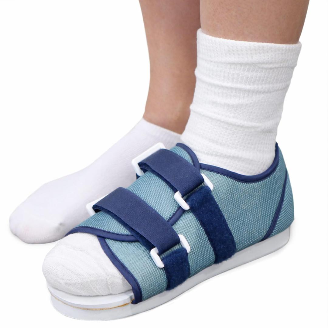 DMI Post Op Shoe, Surgical Walking Shoe or Walking Boot for Foot Pain, Broken Foot or Toes, Lightweight with Adjustable Straps, Universal Left or Right Foot, 1 Each, Shoe Size Men's 9-11