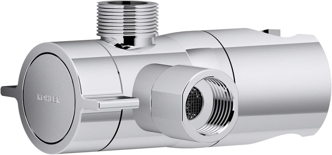 KOHLER K-98770-CP Awaken Shower Arm Diverter, Polished Chrome