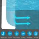 Shower Threshold Water Dam Barrier, Self Adhesive Silicone Waterproof Barrier Bathroom and Kitchen Shower Water Guard for Dry and Wet Separation Caulk Seal Strip Edge Trim (39Inch, Transparent)