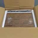 QEEIG Bathroom Shelves Over Toilet - Wall Mounted Floating Shelves Toilet Paper Storage Small Farmhouse Decor Shelf 16 inch Set of 3, Rustic Brown (019-BN3)