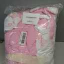 Nesker Full Zipper Bedding, Pink Bowknot Zipper Bedding Sets for Girls, 3pcs All in on one, Princess Flower Kids Comforter Set with Fitted Sheet and 2 Pillowcases