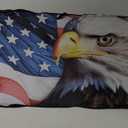 Windshield Sun Shade New American Eagle Flag USA Patriotic Design - Folding Car Front Window Sunshade for Cars SUV Trucks, Max UV Blocking and Keep The Vehicle Cool