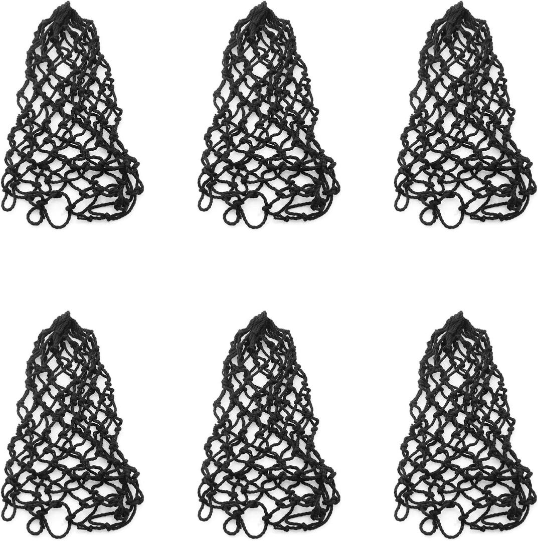 TAODAN 6PCS Billiards Table Pocket, Billiards Net Hollow Out Pool Table Pocket Nets, Billiards Nets Pool Table Pocket Net, Replacement Snooker Table Cotton Heavy Bags Pool Table Accessories, Black