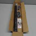 Curtain Rods for windows 32-48 inch, 5/8 inch Decorative Curtain Rod Set, Matte Black Splicing Heavy Duty Metal Curtain Rod with Brackets