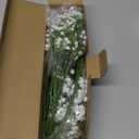 Babys Breath Artificial Flowers,12 Pcs Gypsophila Faux Flowers for Wedding Party Home Garden Decoration (White)
