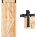 EaseLife 4 FT Sliding Barn Door Hardware Track Kit,Basic J Pulley,Slide Smoothly Quietly,Easy Install (4FT Track Kit for 24" Wide Single Door)