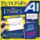 Mattel Games Pictionary vs. AI Family Game for Kids, Adults & Families Using Artificial Intelligence for 2 to 4 Players