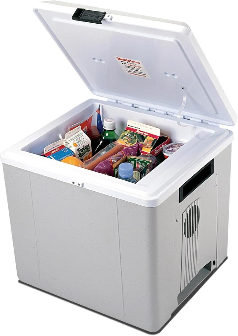 Koolatron 12V Iceless Cooler & Warmer  Portable Electric Cooler / Nevera Porttil Elctrica for Car Truck Camper Boat, Hard Sided Mini Fridge for Camping Picnic Travel Lunch Food Drinks Office 29 qt